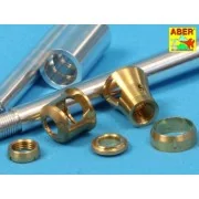 German 88 mm Barrel with late muzzle for Tiger I late - Aber Models...