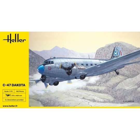 C-47 Dakota, 1/72 - Heller 30372 C-47 Dakota, 1/72 - Heller 30372