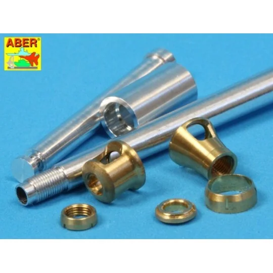 German 88 mm Barrel with late muzzle for Tiger I late - Aber Models...