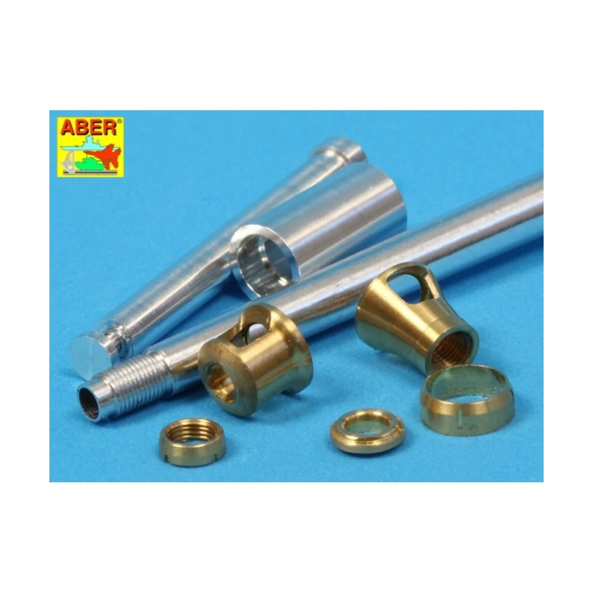 German 88 mm Barrel with late muzzle for Tiger I late - Aber Models...