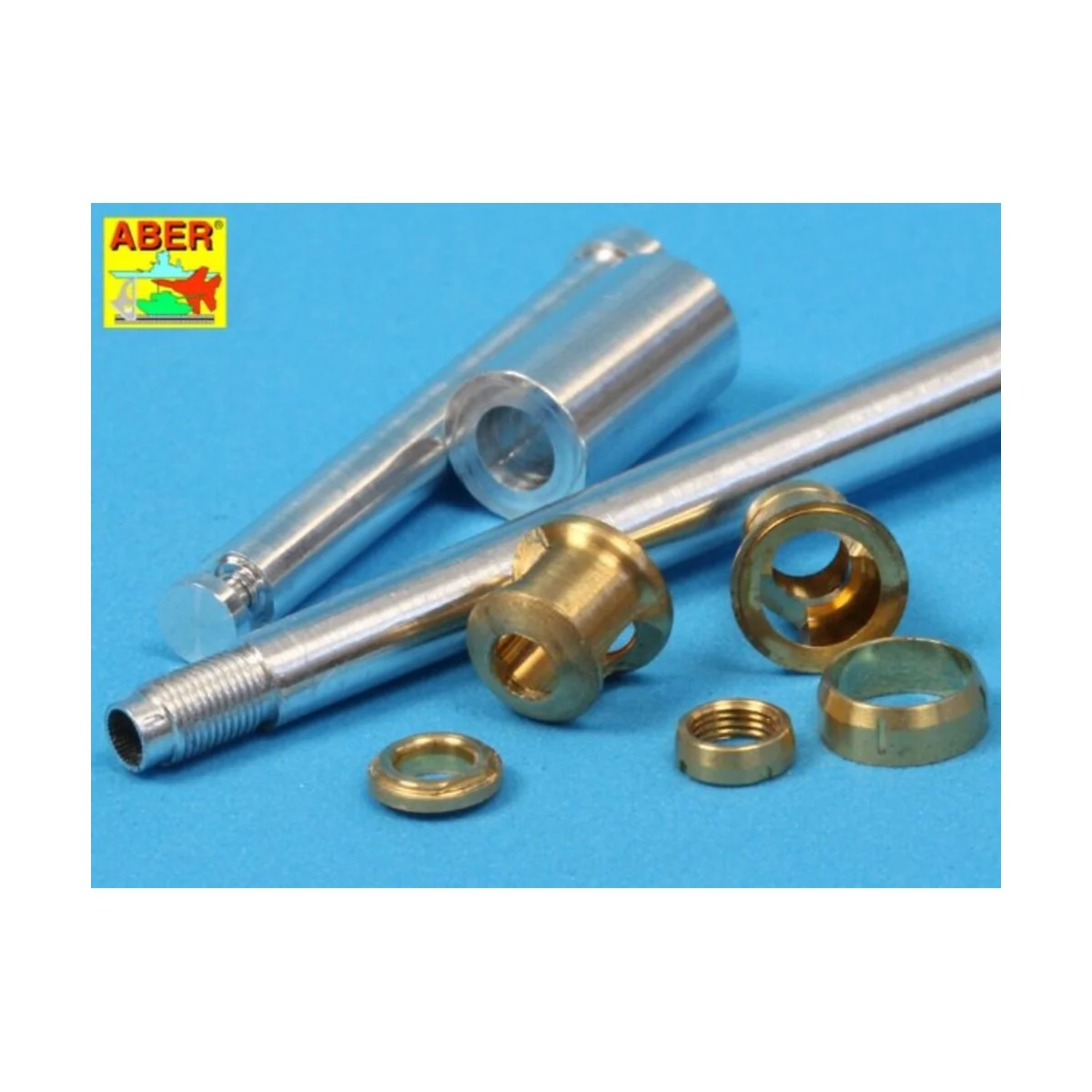 German 88 mm Barrel with late muzzle for Tiger I late - Aber Models...