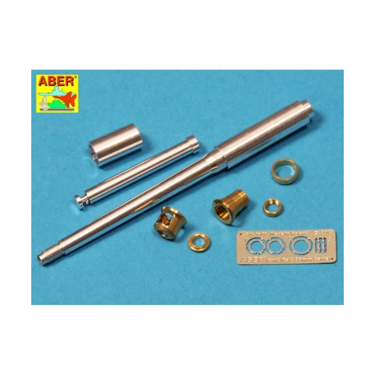 German 88 mm Barrel with late muzzle for Tiger I late, 1/35 - Aber ... German 88 mm Barrel with late muzzle for Tiger I late, 1/35 - Aber ...