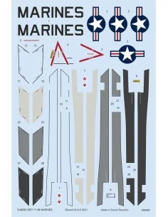 F-4B MARINES for TAMIYA, 1/48 - Eduard Accessories D48095