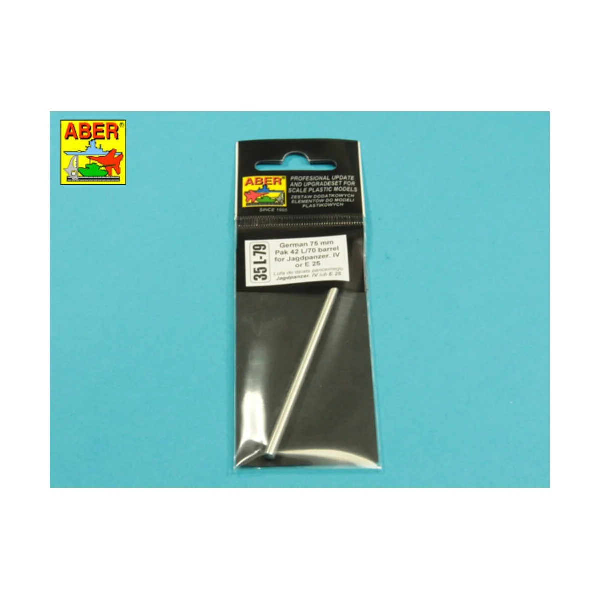 German 75 mm for Jagdpanzer IV or E25, 1/35 - Aber Models 35 L-079 German 75 mm for Jagdpanzer IV or E25, 1/35 - Aber Models 35 L-079