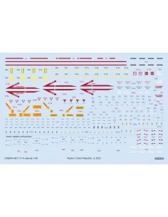 F-14 stencils for TAMIYA, 1/48 - Eduard Accessories D48099