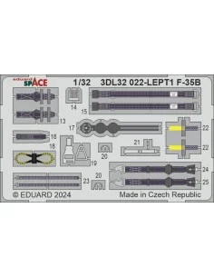 F-35A stencils, 1/32 - Eduard Accessories D32022