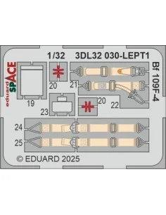 Bf 109F-4 SPACE HOBBY 2000 / HASEGAWA, 1/32 - Eduard Accessories 3D...