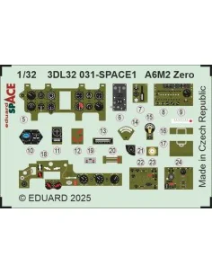 A6M2 Zero SPACE TAMIYA, 1/32 - Eduard Accessories 3DL32031