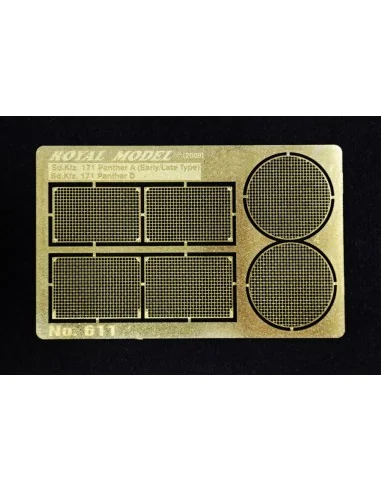 Engine grill screen Panther A/D, 1/35 - Royal Model RM611