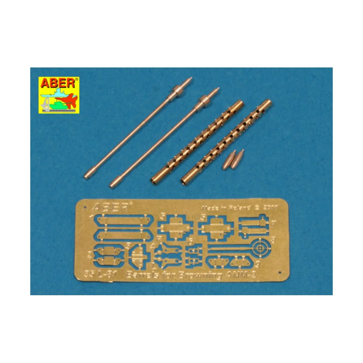 Two barrels to Browning ANM2, 1/35 - Aber Models 35 L-081