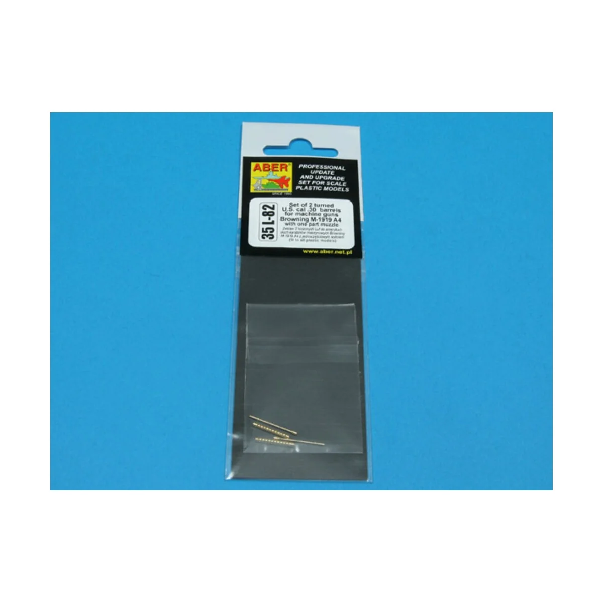 Browning M-1919 with one part muzzle, 1/35 - Aber Models 35 L-082 Browning M-1919 with one part muzzle, 1/35 - Aber Models 35 L-082