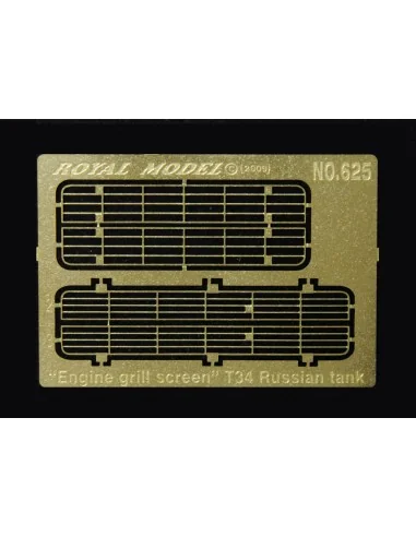 Engine grill screen T34, 1/35 - Royal Model RM625