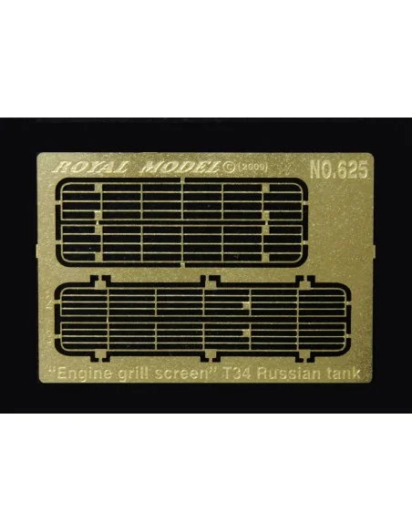 [NO_DESC] Engine grill screen T34, 1/35 - Royal Model RM625