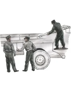 German WW2 personnel for Spacial Armour Meillerwagen V2 transporter... 2