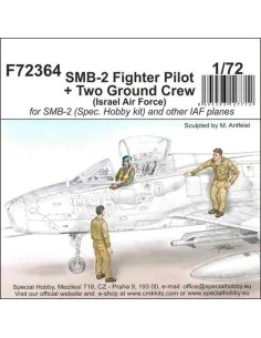 SMB-2 Fighter Pilot + Two Ground Crew (Israel Air Force), 1/72 - CM... 2