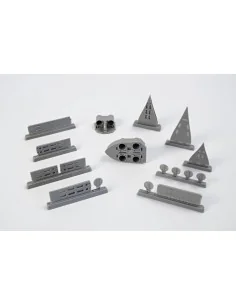 U-Boot IX Open Front&Rear Torpedo Muzzle Doors, 1/72 - CMK 129-N72010