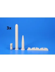 WWII German Torpedo Type G7e (3 pcs), 1/72 - CMK 129-N72025
