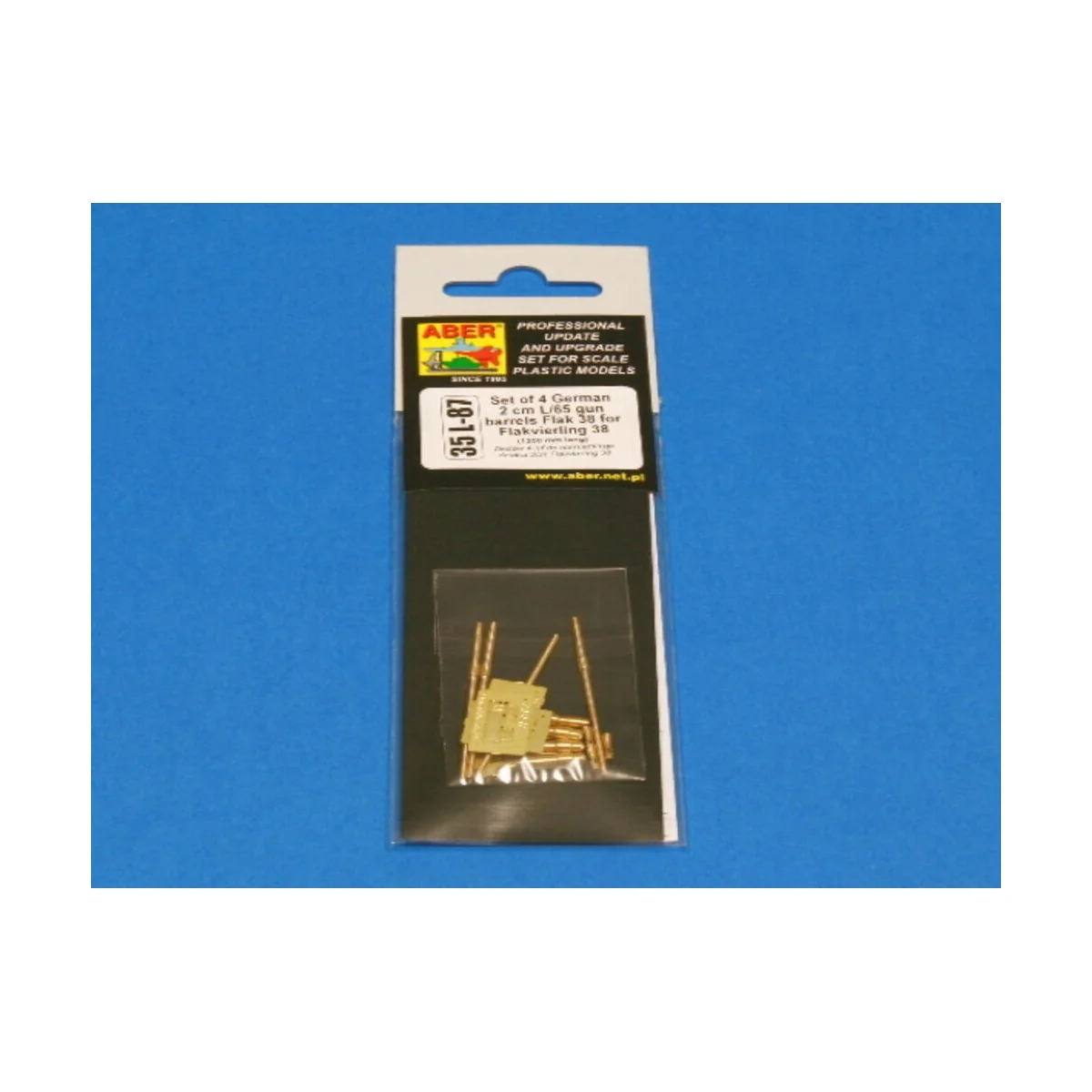 Flakvierling 38 barrel set, 1/35 - Aber Models 35 L-087 Flakvierling 38 barrel set, 1/35 - Aber Models 35 L-087