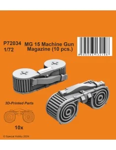 MG 15 Machine Gun Magazine (10 pcs.), 1/72 - CMK 129-P72034 2