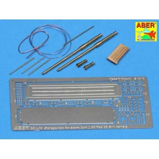 Flak 38 barrels with storage box, 1/35 - Aber Models 35 L-089