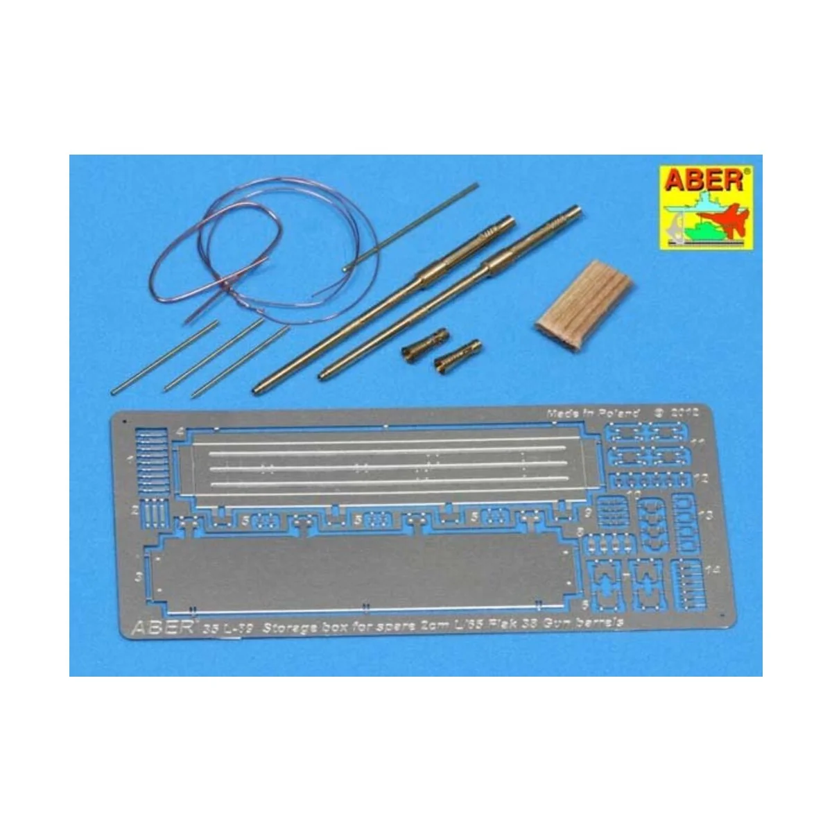 Flak 38 barrels with storage box, 1/35 - Aber Models 35 L-089