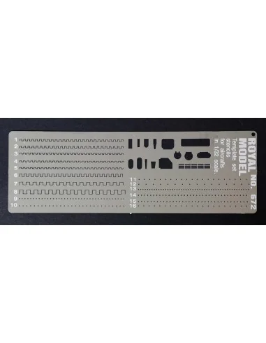 Templates set stencils (Airplanes, 1/32 - Royal Model RM672