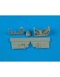 BF 109G-6 cockpit set Für FINE MODELS Bausatz, 1/72 - Aires 7156