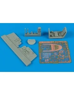 BF 109G-6 cockpit set Für FINE MODELS Bausatz, 1/72 - Aires 7156 2