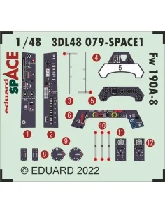 Fw 190A-8 SPACE, 1/48 - Eduard Accessories 3DL48079 2