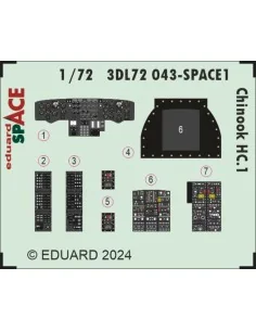 Chinook HC.1 SPACE AIRFIX, 1/72 - Eduard Accessories 3DL72043 2