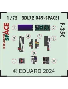 F-35C SPACE, 1/72 - Eduard Accessories 3DL72049 2