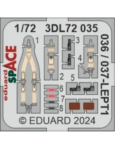 P-51D-5 SPACE, 1/72 - Eduard Accessories 3DL72035