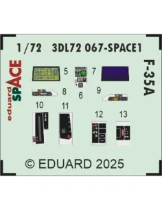 F-35A SPACE EDUARD, 1/72 - Eduard Accessories 3DL72067