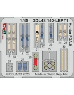 Hunter FGA.9 SPACE 1/48 AIRFIX, 1/48 - Eduard Accessories 3DL48140