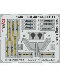 Sea King HAS.1 SPACE 1/48 AIRFIX, 1/48 - Eduard Accessories 3DL48144