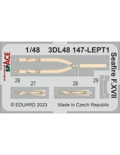 Seafire F.XVII SPACE, 1/48 - Eduard Accessories 3DL48147