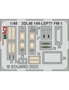FM-1 SPACE, 1/48 - Eduard Accessories 3DL48149