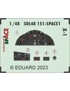 X-1 SPACE, 1/48 - Eduard Accessories 3DL48151 2