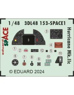 Hurricane Mk.IIc SPACE, 1/48 - Eduard Accessories 3DL48153 2