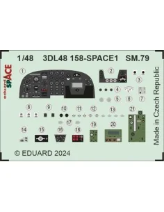 SM.79 SPACE 1/48 EDUARD, 1/48 - Eduard Accessories 3DL48158