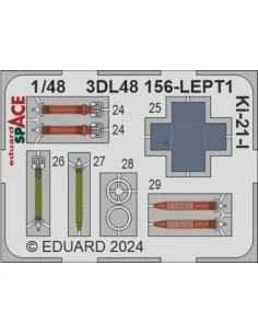 Ki-21-I SPACE 1/48 ICM, 1/48 - Eduard Accessories 3DL48156 2