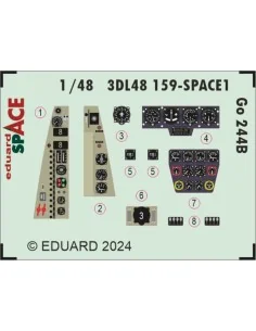 Go 244B SPACE 1/48 ICM, 1/48 - Eduard Accessories 3DL48159