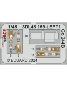 Go 244B SPACE 1/48 ICM, 1/48 - Eduard Accessories 3DL48159 2