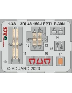 P-39N SPACE, 1/48 - Eduard Accessories 3DL48150
