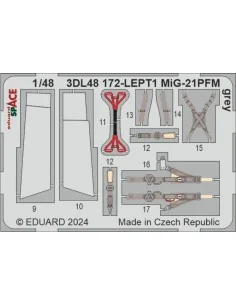MiG-21PFM grey SPACE 1/48 EDUARD, 1/48 - Eduard Accessories 3DL48172 2