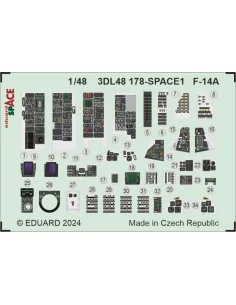 F-14A SPACE GREAT WALL HOBBY, 1/48 - Eduard Accessories 3DL48178