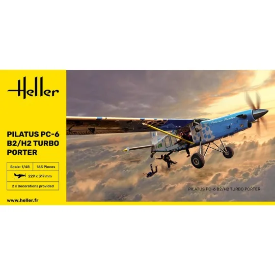 Pilatus PC-6 B2/H2 Turbo Porter, 1/48 - Heller 30410 Pilatus PC-6 B2/H2 Turbo Porter, 1/48 - Heller 30410