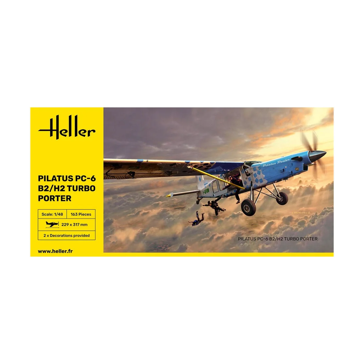 Pilatus PC-6 B2/H2 Turbo Porter, 1/48 - Heller 30410 Pilatus PC-6 B2/H2 Turbo Porter, 1/48 - Heller 30410