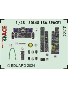 A-10C SPACE, 1/48 - Eduard Accessories 3DL48186 2