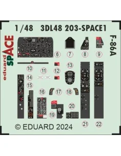 F-86A SPACE CLEAR PROP, 1/48 - Eduard Accessories 3DL48203 2
